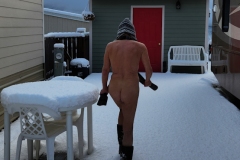 Snow nudist -  At our Club
